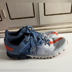 Men’s On Cloud Running Cloudflow Low-To Running Mesh Blue Orange Lake Flare 10.5